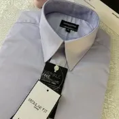 G2000 男士短袖白襯衫 尖領斜紋修身免燙 商務正裝襯衣 上班職業襯衫 台灣現貨