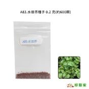 A83.水田芥種子 0.2 克(約600顆) (豆瓣菜.水芹.西洋菜 )葉菜類種子【綠藝家】