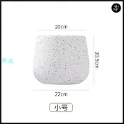 華成 限時折扣 &北歐極簡白色水泥花盆大號新款龜背竹琴葉榕天堂鳥水磨石花盆 新店衝量