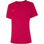 (店+)【LI-NING 李寧】ATSU840-4 LiNing李寧 舒適運動上衣速幹透氣百搭短袖 T恤 女款 公牛紅