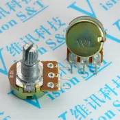 （5-10個裝）WH148 B10K B50K B100K B500K B100R B500R可調電阻單聯電位器15MM