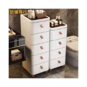 (店+)抽屜式收納櫃子臥室多層五斗櫃塑膠加厚衛浴夾縫櫃可移動