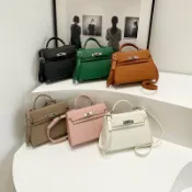 喜挖2店 簡約洋氣凱莉包女包2026新款潮時尚質感單肩斜後背包通勤手提包