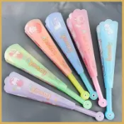 👍學生必備文具👍兒童小扇子可愛小熊折疊扇夏季清涼折扇隨身便攜ins風學生手持扇 DJDP