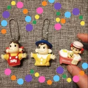 日本peko牛奶妹不二家娃娃poko牛奶弟娃娃公仔玩具吊飾擺飾裝飾絕版日版正版收藏稀少手指玩偶非賣品