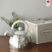 家禮生活 | 現貨-吉川金屬 yoshikawa 不鏽鋼笛音壺 燒水壺 不鏽鋼茶壺 2.5L 黑/白 IH爐可 日本製