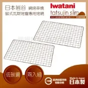 【Iwatani 岩谷】28×18cm日本長方型不烤網-燒鳥烤爐專用-2片裝-原廠