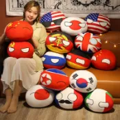 巴西、法國、英國、美國、意大利、波蘭、蘇聯國旗娃娃鑰匙扣、足球迷紀念品