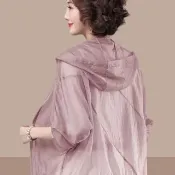 【ONEY 歐妮】★輕薄連帽防曬外套(女外套/連帽外套/休閒/薄外套/素色/日系/通勤)