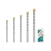 【TOTAL】5PCS 水泥鑽頭組  TACSD5055(水泥鑽尾 混凝土鑽頭)