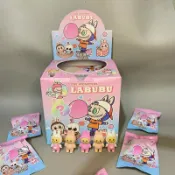 LGKAR批發 卡通拉布布庫洛米盲盒橡皮擦 可愛蛋仔小新超人驚喜橡皮擦 學生創意玩具 娃娃機禮物獎品