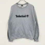 【DOKODEMO】Timberland灰色運動衫/運動鞋，S 碼，古著。