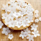 【夏日如詩，雪韻悠然 】透明磨砂霧面花片 五瓣花瓣 櫻花 喇叭小花 超輕盈 清新 古韻 古風 壓克力 手作DIY飾品材料