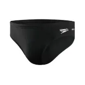 【SPEEDO】ECO ENDURANCE+男運動三角泳褲-泳裝 游泳 戲水 黑深灰(SD8134490001)