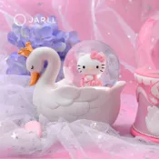 【隔日配】JARLL讚爾藝術Hello Kitty天鵝湖 水晶球音樂鈴(KT1806) 可愛小物 擺飾