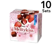【DOKODEMO】明治 【10個入組】Meltykiss 草莓口味巧克力 53克