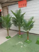 協貿國際日用品生活2館 假綠植散尾葵鳳尾竹仿真樹盆栽植物夏威夷棕櫚椰子樹扇葵客廳裝飾