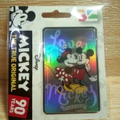 迪士尼悠遊卡-米奇米妮90周年 LOVE閃卡 灰色款