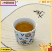 🔥臺灣出貨🔥仿古手繪主人杯花紋功夫茶杯單杯個人杯家創意 聞香杯陶瓷茶杯粗陶茶杯 花紋功夫茶杯單杯品茗杯 復古主K26