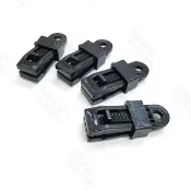 【DIBOTE 迪伯特】帆布/露營墊/地墊 強力固定夾(綠色4入組)