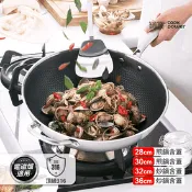 【生活市集】【CookPower 鍋寶】七層壓鑄不沾鍋316不鏽鋼蜂巢炒鍋