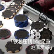德州撲克牌籌碼棋牌室專用黏土籌碼德州套裝麻將館代幣籌碼無面值 py6264