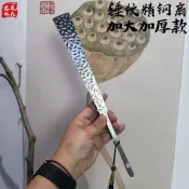 熱賣 ♞10吋加厚錘紋精鋼扇全金屬扇骨絹布折扇國風武術戶外扇子