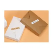 (店+)嚴選SHOP 牛皮信封式盒 紙盒 情人節禮物 禮品包裝 牛皮紙盒 餅乾盒 禮品 蛋糕 西點盒 牛軋糖喜糖盒 C500