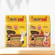 韓國不倒翁 起司風味炒麵 4包入 韓國泡麵 方便麵 乾拌麵 芝士炒麵 起司泡麵 即食泡麵【小三美日】 DS010111