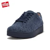 【FitFlop】RALLY MERINO WOOL SNEAKERS運動風繫帶休閒鞋-女(午夜藍)