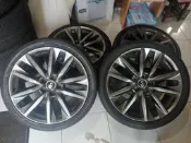 可小刀20吋有 Infiniti Mazda 中心蓋都有 中古鋁圈~含胎 $10000~5孔114.3台北自取