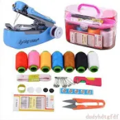 便攜式小型迷你手動縫紉機家用多功能簡易手工袖珍手持微型裁縫機