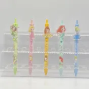 韓國 🇰🇷 大創 名創 迪士尼公主 仙度瑞拉 貝兒 睡美人 愛莉兒 花木蘭 3色 4色原子筆 中性筆（按動款）
