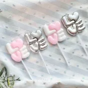 韓系Love英文字母告白蠟燭 撞色生日蠟燭 情人節蠟燭