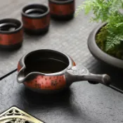 協貿國際日用品生活館 陶福氣 紫砂公道杯原礦老泥 家用紫砂分茶器茶海公道杯茶具零配