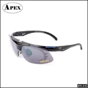 【野戰搖滾-生存遊戲】APEX 976 戰術射擊眼鏡【黑色鏡框】上掀式護目鏡太陽眼鏡防彈眼鏡運動眼鏡抗UV400