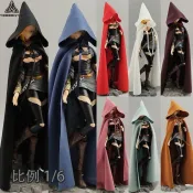 小喜 台出 免運  1/6兵衣服巫師連帽披風BJD娃娃衣服裝12吋30CM人偶素體手辦斗篷