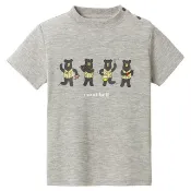├登山樂┤日本 mont-bell WIC.T Babys Bear Gakudan 幼童短排T 炭灰 # 1114588HCH