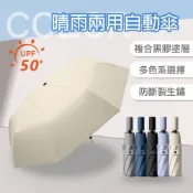 【APEX】8骨純色系晴雨兩用自動傘