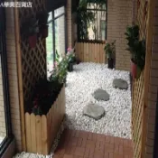 ##臺灣爆款## 白石子庭院鋪路鋪地裝飾造景花盆小石頭景觀多肉鋪面白色鵝卵石