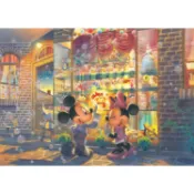 Tenyo  黃昏的玩具店外 夜光  1000片  拼圖總動員  迪士尼  迷你  日本進口拼圖