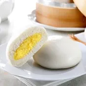 【紅豆食府】奶皇包（6入x5包組共30顆）｜金黃爆漿 絲滑香濃下午茶點心