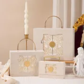 禮盒 新年禮盒 禮物盒 新年包裝盒 春節燙金 套裝禮盒結婚禮盒金屬絨布盒伴手禮禮盒結婚訂婚生日禮盒包裝盒空盒子