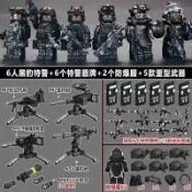 古瓷堂日本回流瓷器 臺灣出貨 臺灣出貨 兼容樂高積木特種兵軍事人仔士兵特警防爆裝備小人偶拼裝玩具男孩