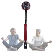 【生活好物】背部按摩拍打棒-2入組(捶背棒 老人 敲打棒 按摩搥 不求人 搔癢 抓癢器 禮物)