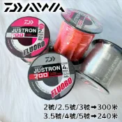 【DAIWA】JUSTRON FLUORO 卡夢線 碳纖線 300米/240米 船釣線 尼龍線
