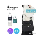 (店+)【LE COQ SPORTIF 公雞】風和屋🌸日本正版 Le Coq Sportif 法國公雞 肩背包 直式 輕量尼龍 防潑水 12口袋 斜背包 I23