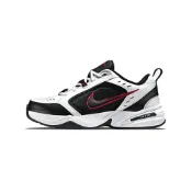 (店+)【NIKE 耐吉】415445-101 Nike Air Monarch 4 white black-varsity red 輕質 編織 低幫 生活休閒鞋 男款 黑白 nike男鞋 男運動鞋