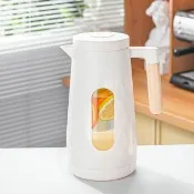 玻璃大容量木柄冷水壺1.6L(過濾網 儲水桶 飲料桶 果汁 水瓶 玻璃壺 泡茶壺 冷泡壺 露營)