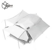 【Outdoorbase】沙丘光影隧道帳-冰嵐/闇影-展翅款 (速搭 帳篷 隧道帳 客廳帳 一房一廳 4-6人 )